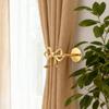 2Pcs Metal Bow Curtain Holdbacks Wall Mounted Rust Proof Curtain Holders