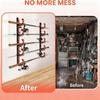 High Strength Fishing Rod Wall Mount Holder Vertical Rod Organizers Systems Multifunctional Fishing Rod Storage Rack