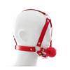 VaHppy Gag Máscaras Sexo Oral Jogos de Casal Role Play Cosplays Rainha Condicionamento Escravo de Cão PU Silicone Ossos de Cão Bolas de Sucção Argola O Bondage