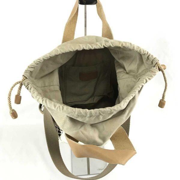 UGG Australia 2way Handbag Tote Brown Navy Off-White(USED)