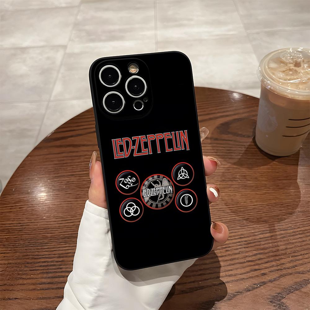 

Чехол для телефона Band L-Led Z-Zeppelin Для 15 Pro Max Iphone 17 Air 14 Plus 12 16 13 Mini 11 Xr X Xs Max Задняя крышка iPhone15 ProMax
