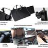 Space Saving Foldable Automotive Desk Table Serving as Workstation and Meal Tray in Vehicles Feature High Load Capacity