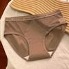 Women's Seamless Thin Cotton Crotch Underwear Large Size Ice Silk Mid-waist Briefs Panties