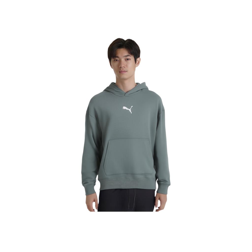 Puma Essential Relaxed Fit Hoodie Men Hoodies Dark-Green 683480-82