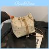 2023 New Fashion Lace Drawstring Single Shoulder Crossbody Chain Woven Bucket Bag