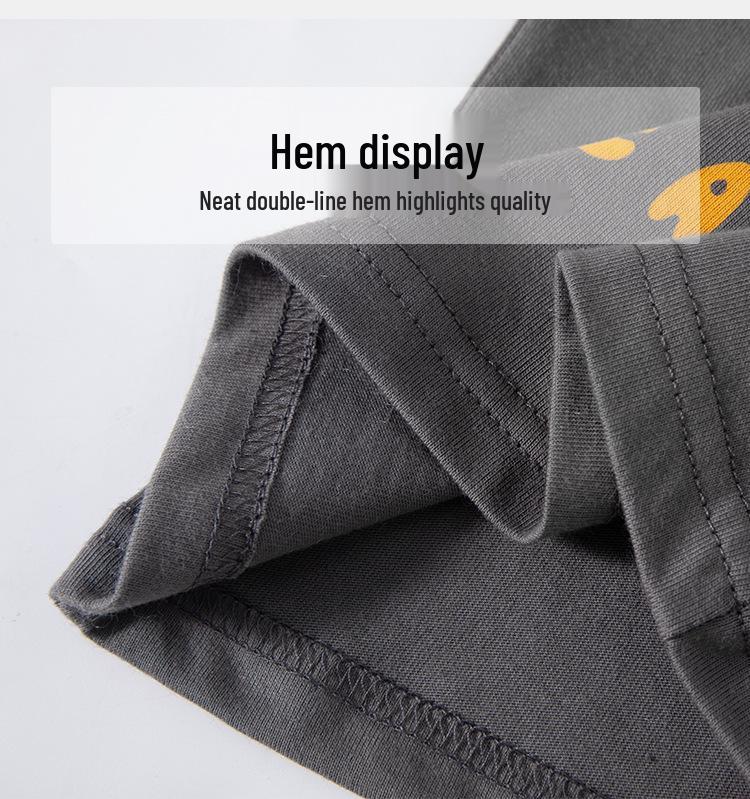 Дитяча бавовняна футболка в корейському стилі для хлопчиків - Мультяшний принт, З довгим рукавом, Ідеальна для весни та осені