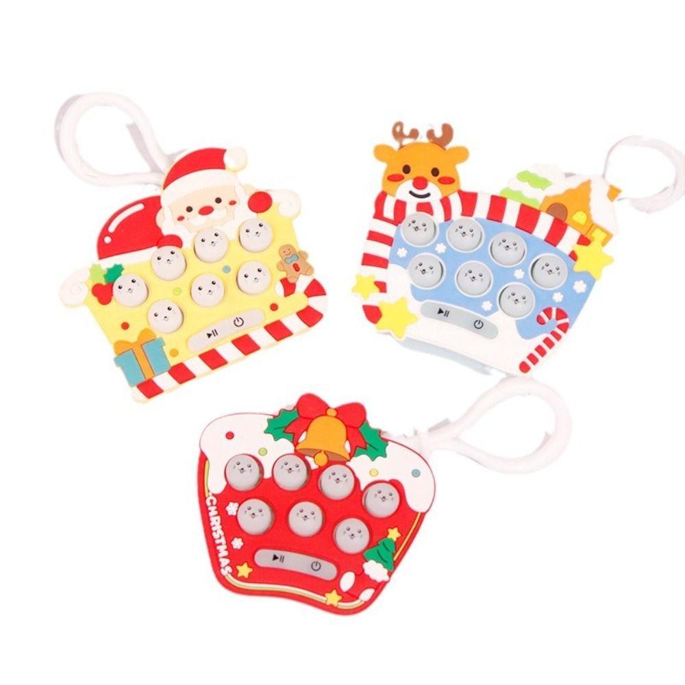 

Игровой брелок ручной игровой автомат брелок мультфильм Quick Push Bubble игры игрушки для детей Santa Claus