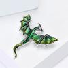 Cartoon Western Dragon Alloy Safety Badge Pin Daily Fashion Unisex Brooch Decorative Scarf Clip Bag Charm