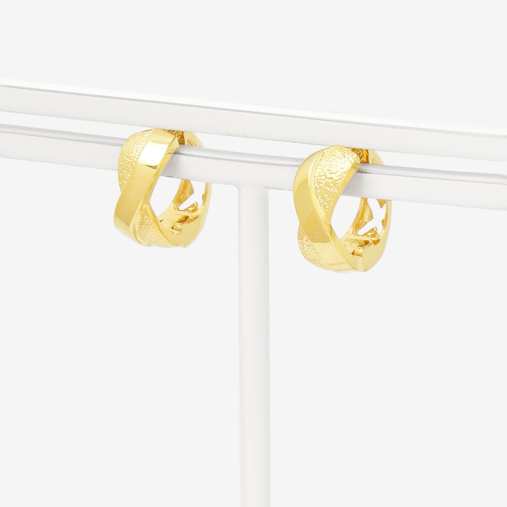 ESTELLE [Official] Women's Earrings, Silver with Yellow Gold Plated, 0776-0064-0000-0000