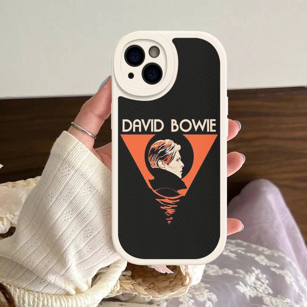 D-David-Singer B-Bowies Phone Case For iPhone 16 15 14 13 12 11 Pro Max Plus Leather Shockproof Cover
