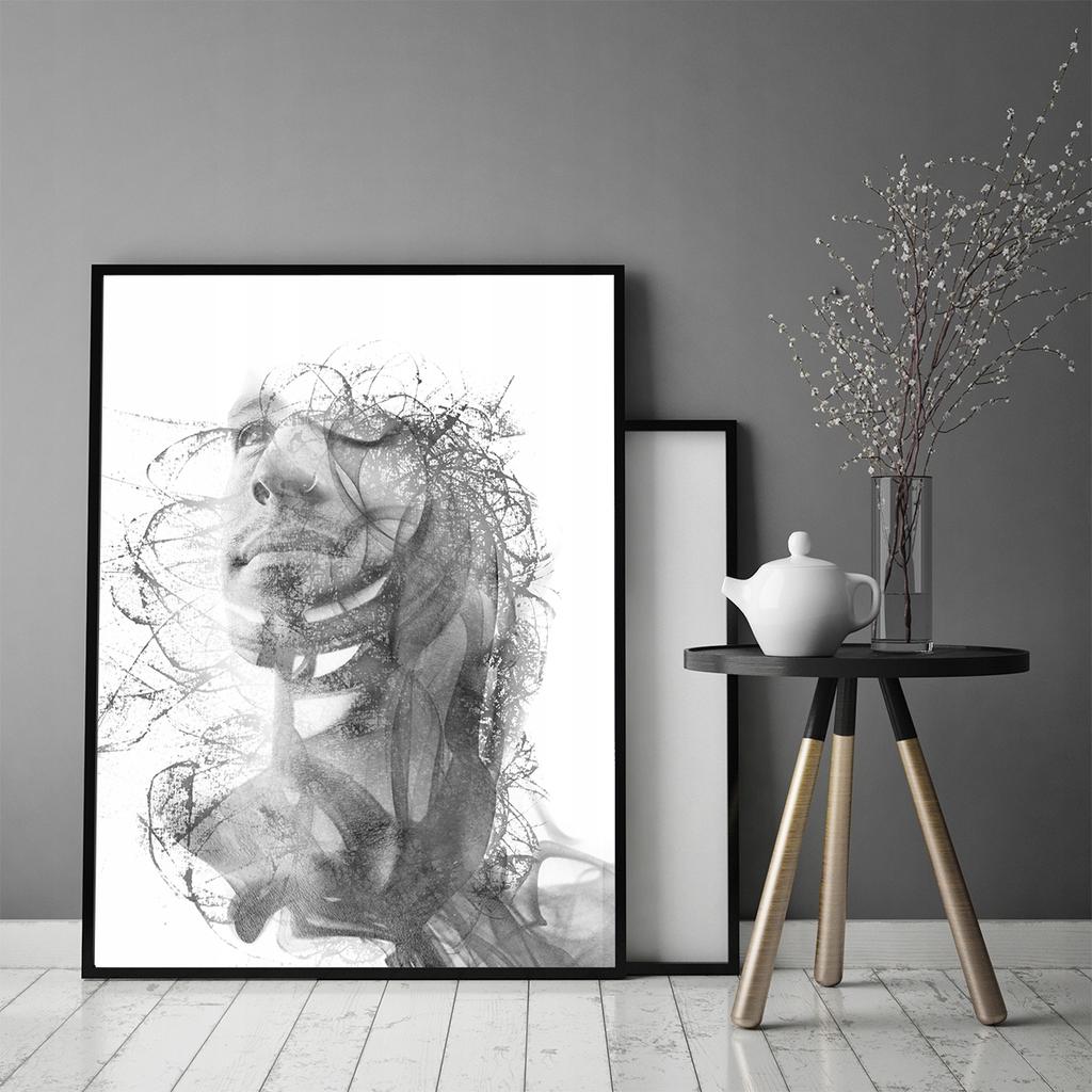 Picture poster Framed 53x73 cm Man P738