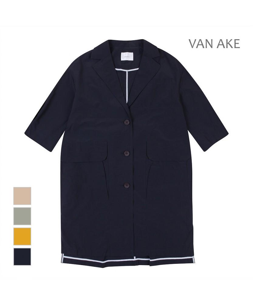 Vanake Loose Fit Long Jacket_Vb13Jkmd01A