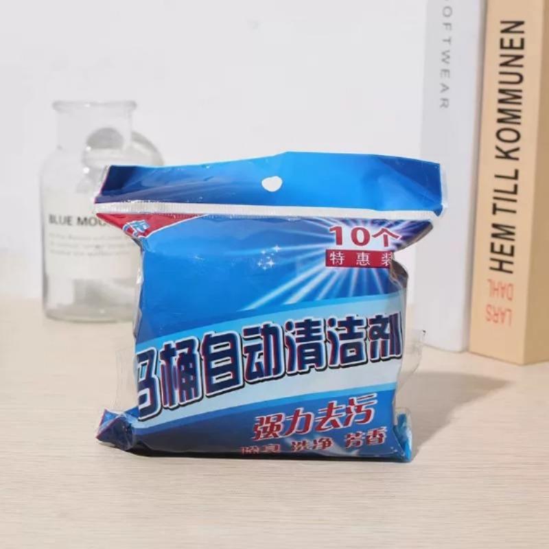 Toilet Cleaning Sheets Automatic Flush Blue  Bubble Freshener Long Lasting Toilet  Bowl Cleaner  Bathroom  Restroom WC Tablets