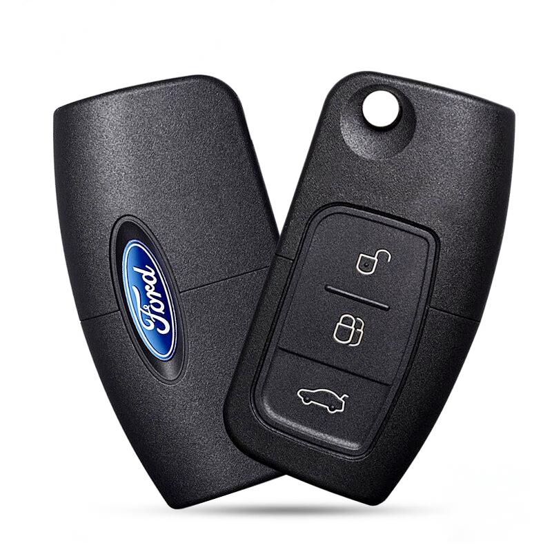 3D ABS 21mm Car Key Fob Badge Emblem Replacement For Ford Focus Fiesta Mondeo Kuga MK2 MK3 MK4 Auto Tuning Styling Accessories