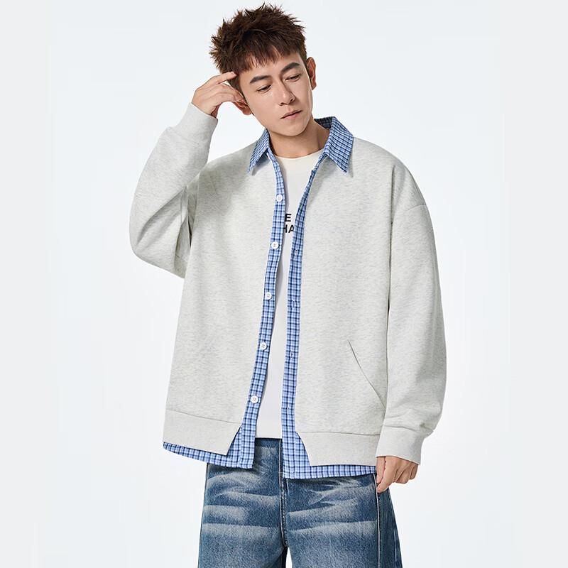 

ТОМ АДАМ Американский Ретро Кардиган в Клетку Имитация Двойки XL