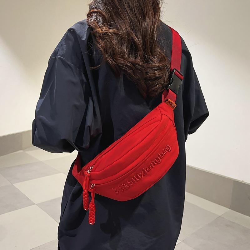 Chest Bag, Fashionable Crossbody Bag, Trendy Simple Sports Waist Bag, Student Shoulder Bag
