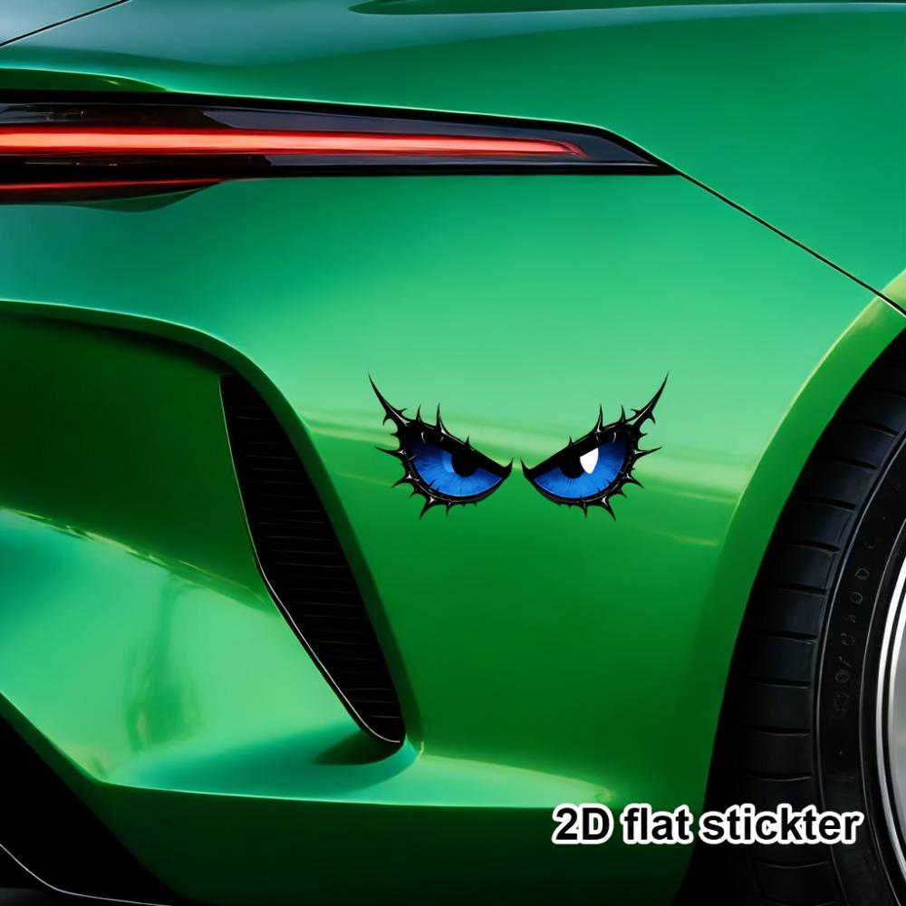 Monster Eye Irregular Sticker, Self-adhesive Vinyl Decal, DIY Ornament for Motorcycle Fuel Tank Helmet Fairing Rear Windshield