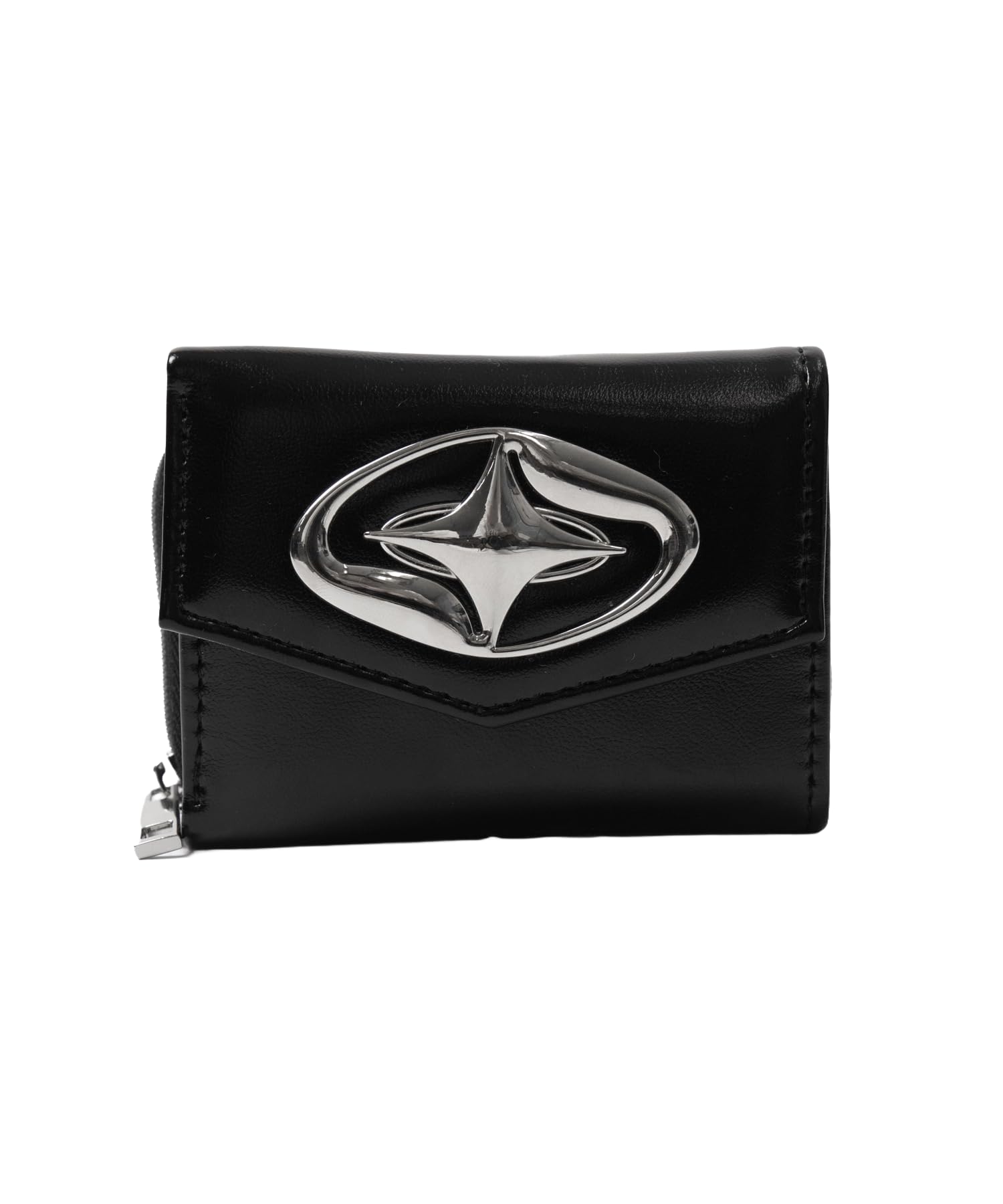 

WEGO Big Metal Size Black Women s Wallet, F, чорний