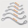 1/5Pcs S Type Double Ended Allen Wrench Combination Ring Spanner Plum Plate Curved Machine Fastener Repair Tools