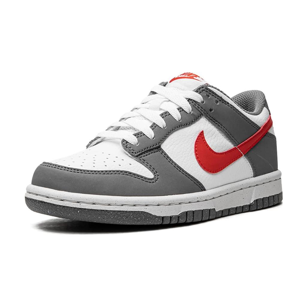 Nike Dunk Low Next Nature GS Smoke Grey Light Crimson Kids Sneakers White FB8038-001