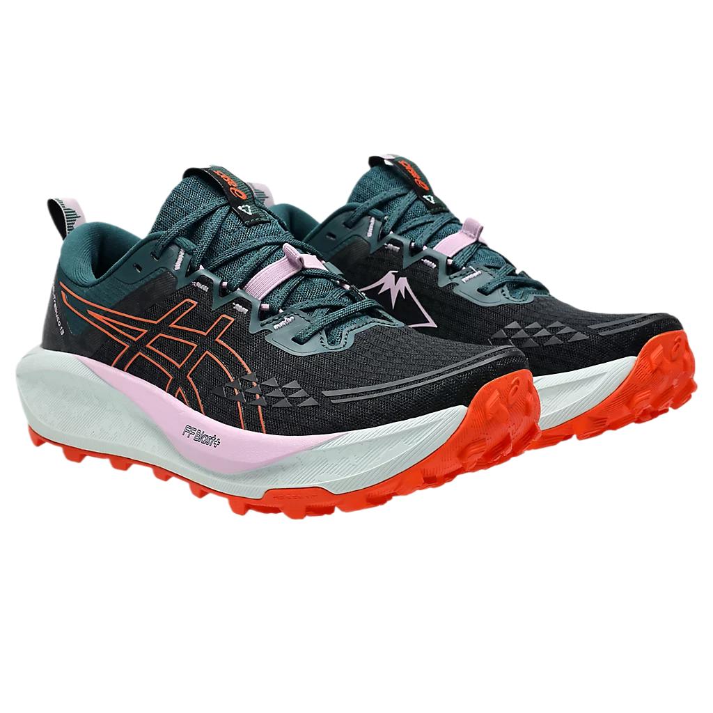 Asics Tênis Gel Trabuco 13 Preto Laranja Nova Feminino 1012B768-001