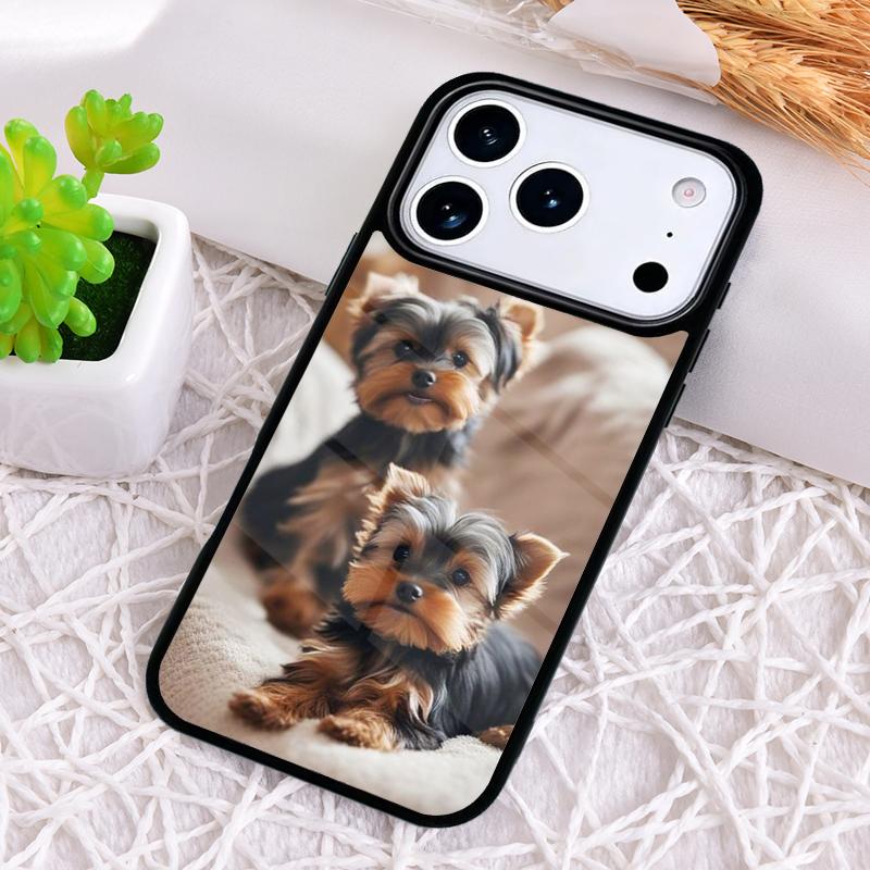 Yorkshire Terrier Dog Soft Shockproof Phone Case for iPhone 17 Air 16e 15 11 12 14 13 Pro Max Cover Coque