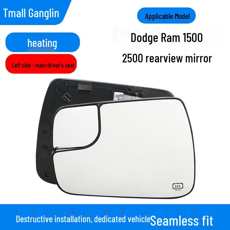 Rearview Mirror Lens for 2019-2024 Dodge Ram 1500/2500