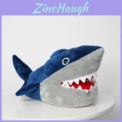 Gemütliche Haifisch-Hausschuhe Damen Herren Plüschtier Indoor Winter Warm BodenSchuhe 3D