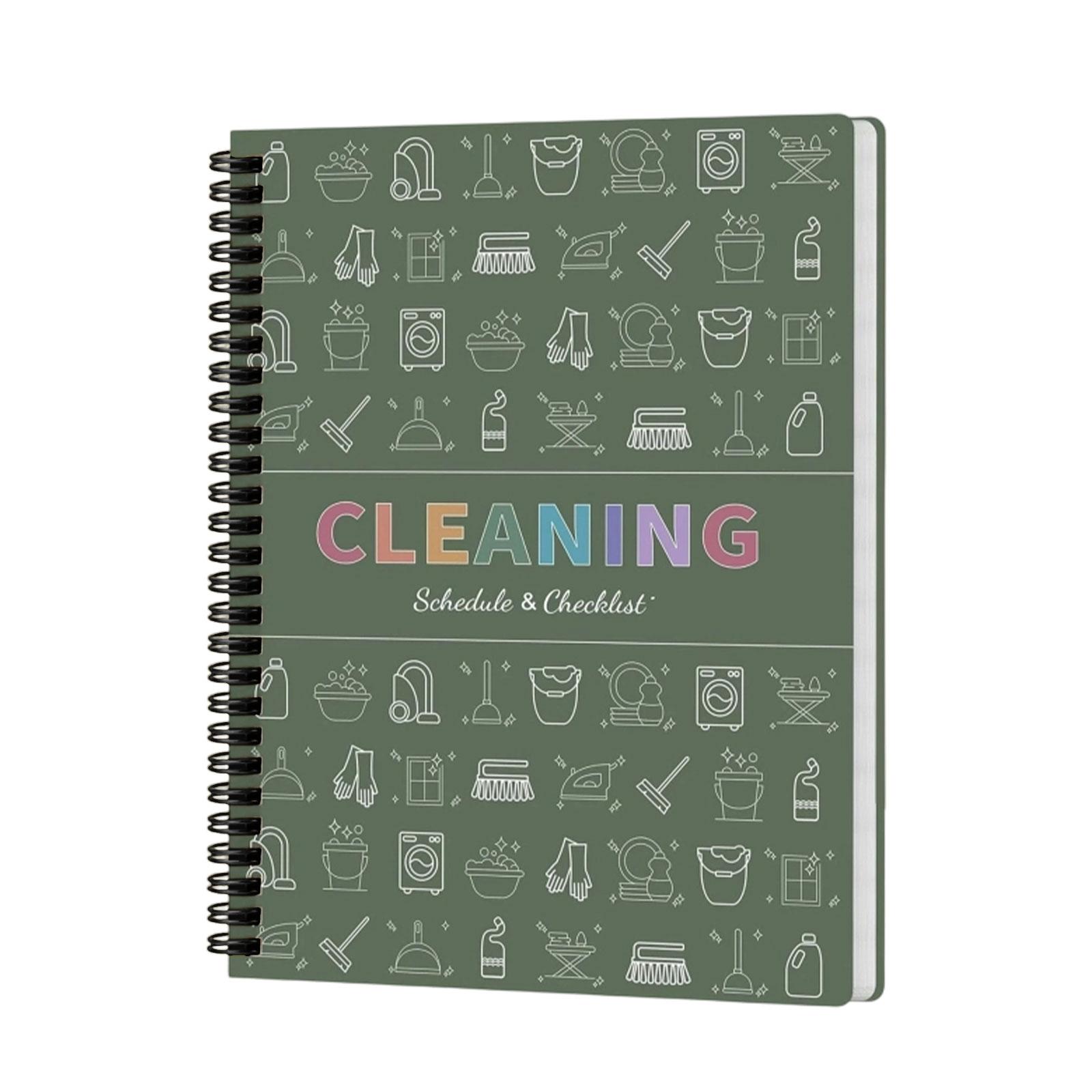 Annual Cleaning Schedule And Cleaning Plan Book One Size зелёный