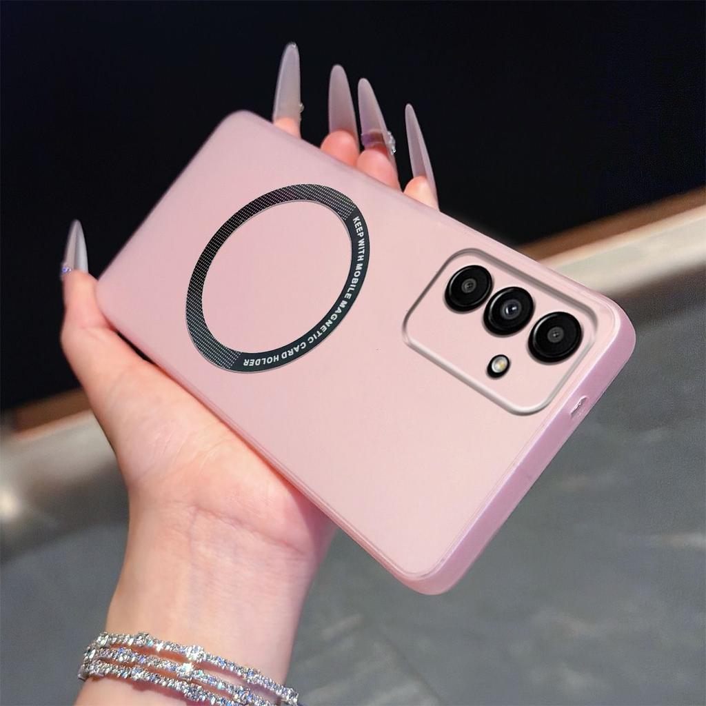 Magnetic Semi‑Transparent Matte Phone Case for Samsung Galaxy A17 4G/5G,A16,A15,A14 LTE,A13 5G,A05s,A04s Soft TPU Shockproof Cover