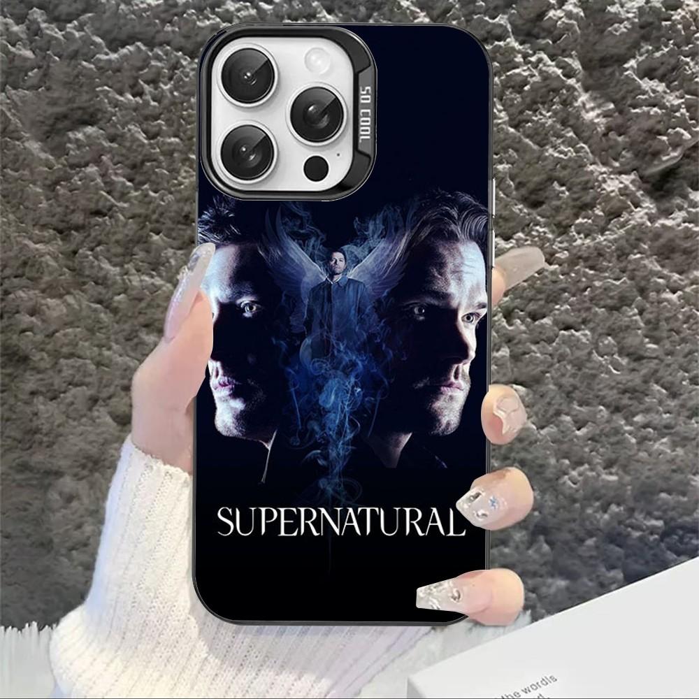 

Чехол для телефона с изображением сериала «Сверхъестественное» для iPhone 16 15 14 13 12 11 Pro Max X XR XSMAX 8 7 Plus Матовый ударопрочный задний чехол iPhone 15