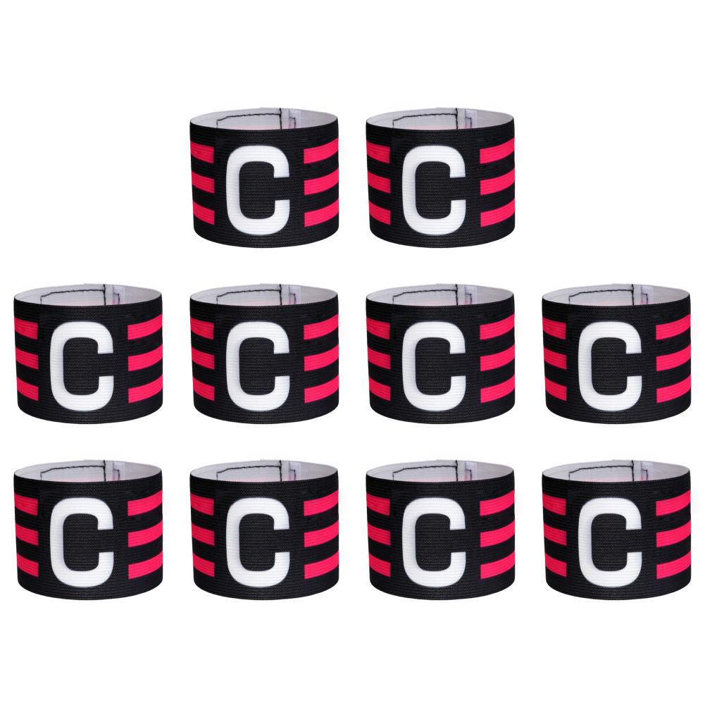 1-10Pcs Kids Adults Football Captain Armband Soccer Arm Band Football Match Captain Group Armband Team Leader C Word Arm Sleeve