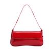 Red Bag Underarm Bag Spring and Summer New Product Fashion Simple Commuter Flip Retro Red Shoulder Bag