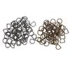 120Pcs Metal D Rings Bronze and Silver Black Zinc Alloy Rustproof Widely Used D Rings for Clothes