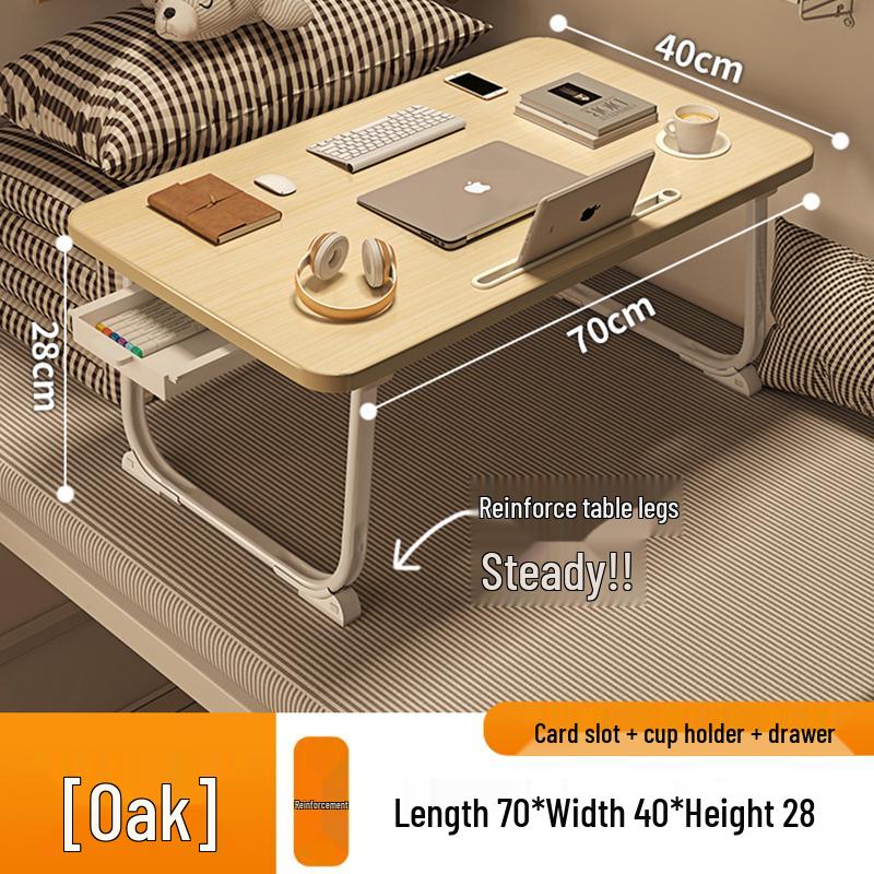 Folding Bedside Laptop Desk: Bay Window & Dorm Use