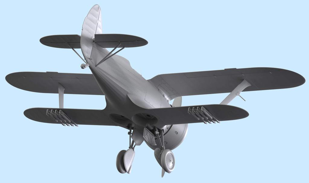 ICM Soviet Air Force Polikarpov Chaika Plastic Model 32010 1/32 I-153