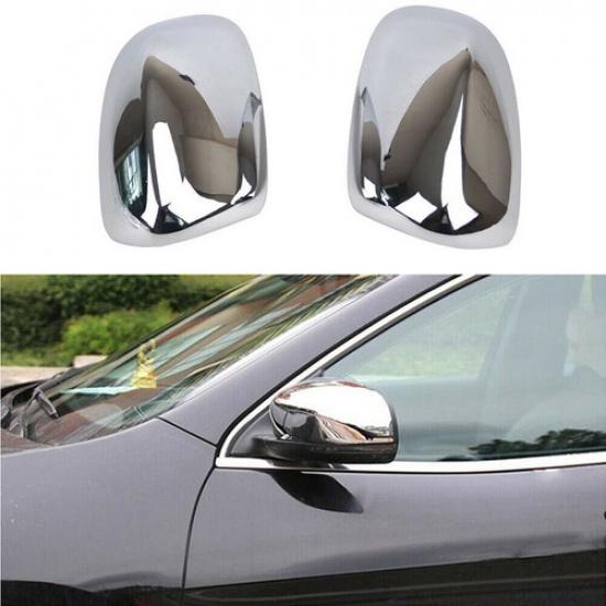 For Jeep Cherokee 14+ Backup Rear View Side Mirror Cover Trim Chrome Accessories