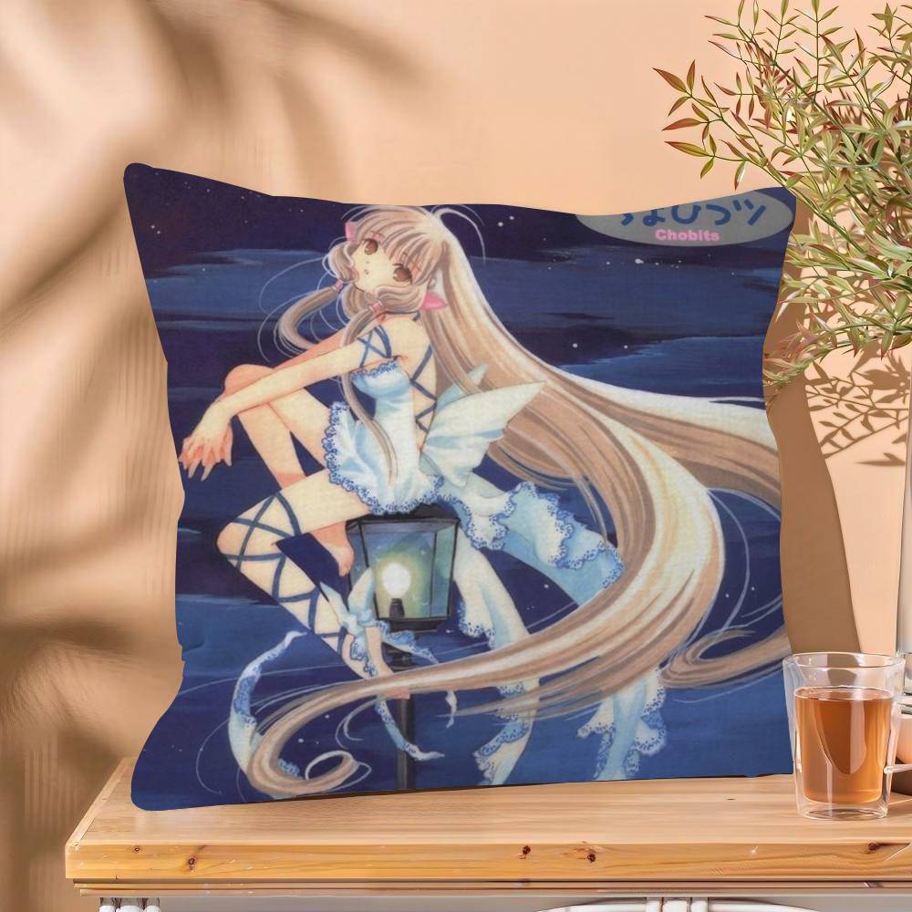 

Classic cute Anime CChobits Personalized Pillow Cover Kids Bedroom Wild Party Decor Pillowcase kid Birthday shower Gift 30x30 cm