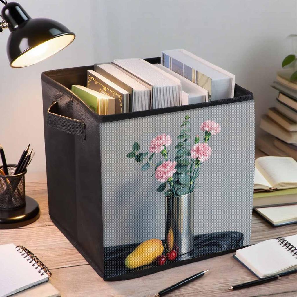 Flowers and Fruits 5D Diamond Painting Storage Basket Full Round Drill Mosaic Diamond Embroidery Cross Stitch Kits Home Decor Home Decor