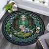 Gecko Habitat Glass Round Area Rug Under Office Chairs Bedroom Living Room Home Decor
