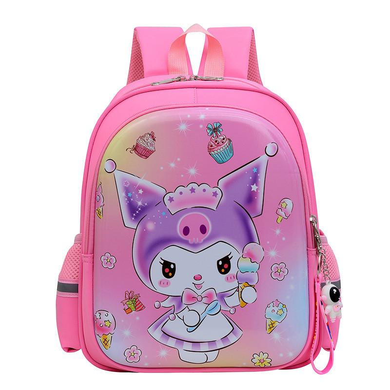 Kuromi Melody Spider Man Elsa Kids Backpack With Breathable Air Cushion Straps For School Girls