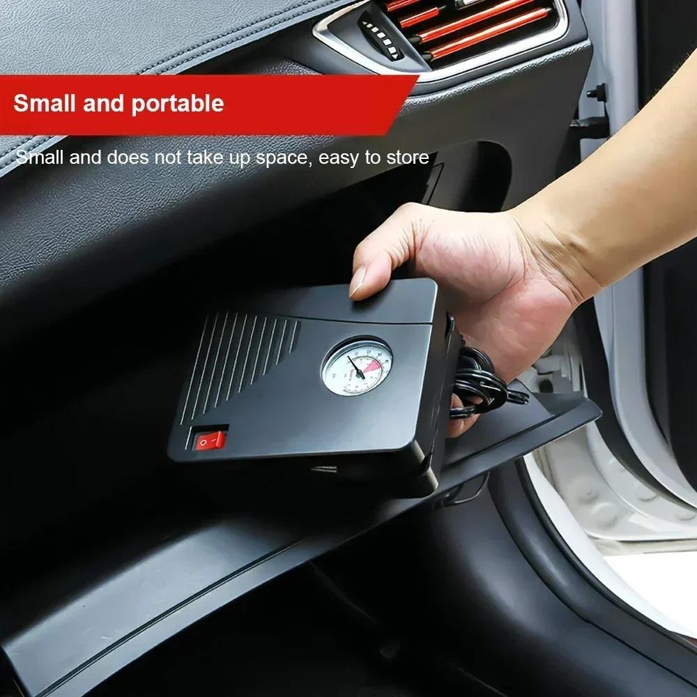 NEW Portable 96W Motorcycle Electric Air Pump Mini Tire Inflator 12V 100PSI 35L/Min Air Compressor For Car Motorcycles Ball