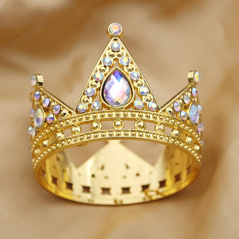 Vintage Small Tiaras Doll Diadem Girls Birthday Party Prom Wedding Head Jewelry Cake Crown Topper Decoration