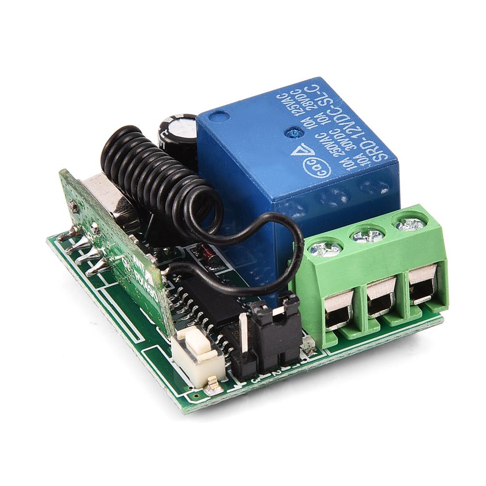12V 10A, RF Wireless   Receiver Single Channel Relay Remote Control Transmitter