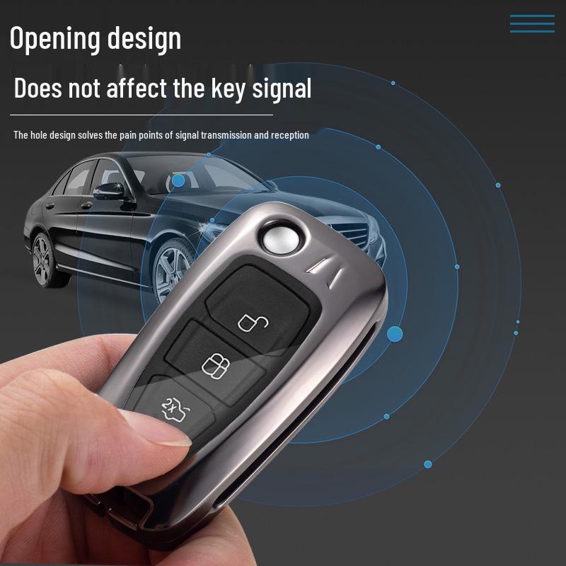 Ford Kuga 13-19 & Focus 17/18 Model Car Key Cover - 12 Metal Pack