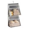 Bathroom Hanging Bag Large Capacity Dual Layer Waterproof Transparent Design Clothing Storage Bag Cosmetic Organizer