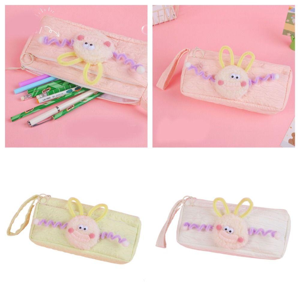 

Large Capacity Funny Pen Bag Zipper Stationery Pen Storage Bag Fashion Big Mouth Pen Case Kids