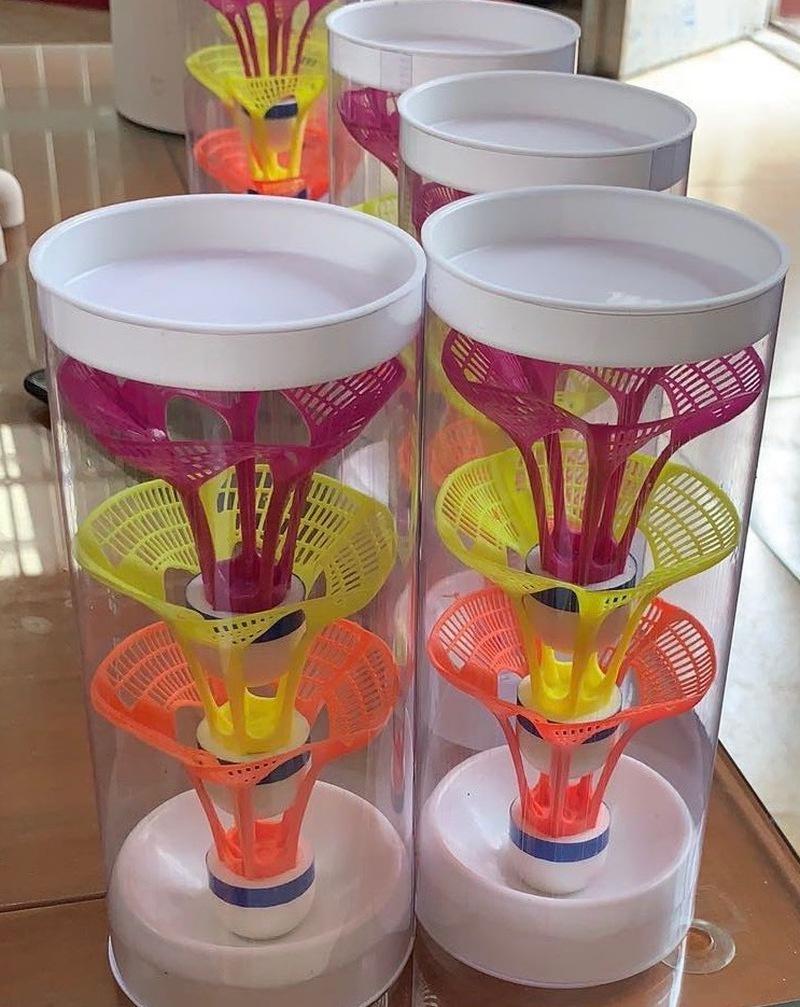 3 BUC Badminton Rezistent la Vânt Cap Minge Importat Antrenament Adult Student Interior și Exterior Rezistent la Joc Minge Rezistentă la Vânt