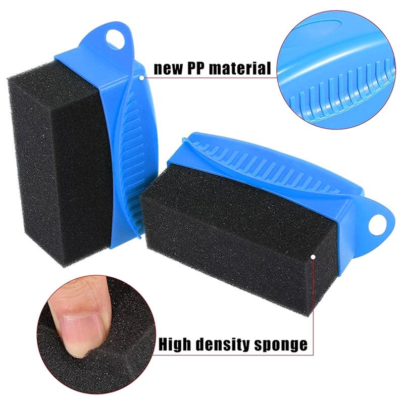 Auto Rad Polier Wachs Schwamm Bürste Mit Abdeckung Abs Waschen Reinigung Reifen Kontur Dressing Applikator Pads Detail Zubehör