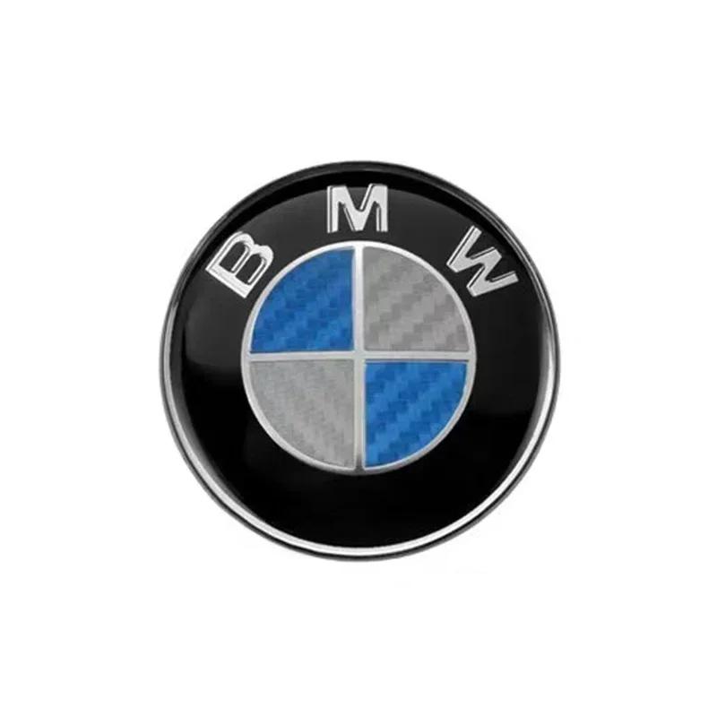 45mm Niebiesko-Czarny Węglowy Logotyp BMW Naklejka na Emblemat Kierownicy Samochodowej Do BMW E39 E46 E60 E90 E30 E36 E87 E91 E92 F10 F20 F30 X1 X3